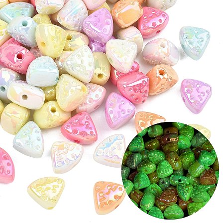 Luminous UV Plating Opaque Acrylic Beads MACR-K361-45-1