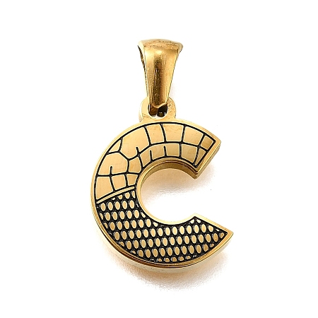 Golden 304 Stainless Steel Pendants STAS-K300-01G-C-1
