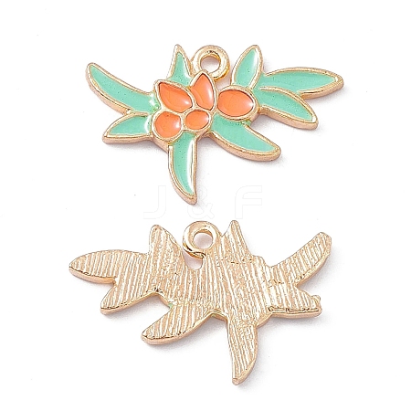 Alloy Enamel Pendants ENAM-C008-14KCG-1