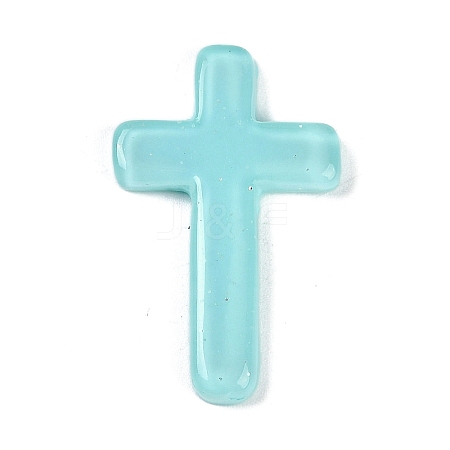 Cross Resin Cabochons RESI-Q014-04A-1