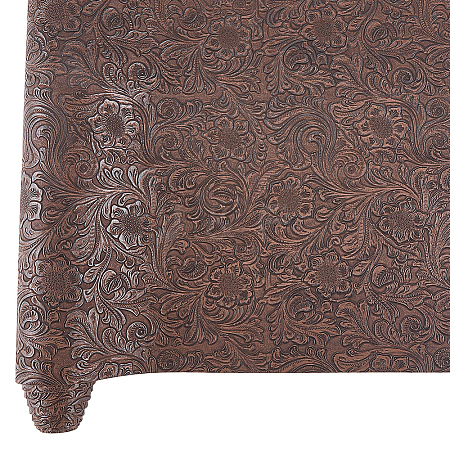 Flower Pattern PVC Leather Fabric DIY-WH20076-42A-1