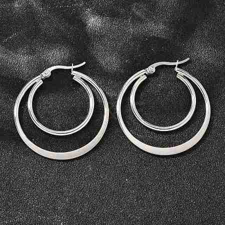 201 Stainless Steel Earrings EJEW-Q026-06P-B-1