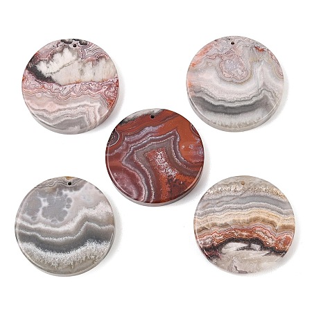 Natural Mexican Agate Pendants G-K381-11-1