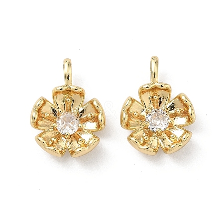 Brass Micro Pave Cubic Zirconia Pendants LS-KK-L260-07G-1