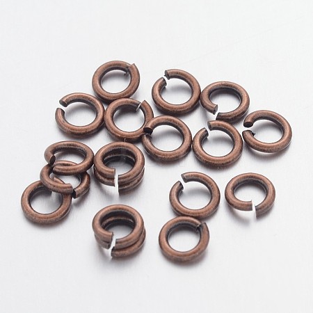 Open Jump Rings Brass Jump Rings JRC5MM-R-1