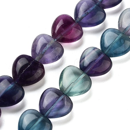 Natural Colorful Fluorite Beads Strands G-H051-A01-01-1