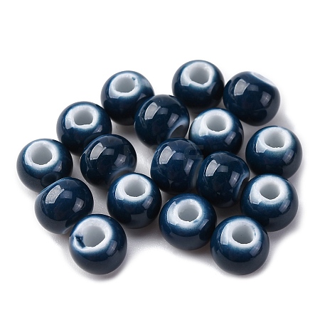 Bright Glazed Porcelain Beads PORC-D300-A38-1