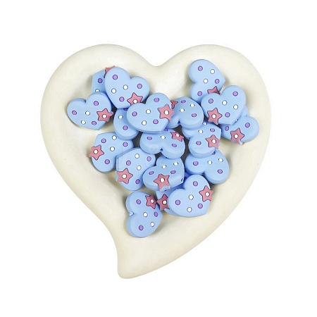 Heart Food Grade Eco-Friendly Silicone Beads PW-WG51534-06-1