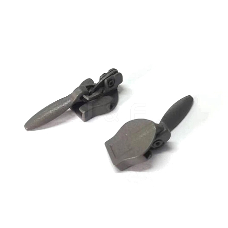 Plastic Invisible Zipper Pull Slider Head FIND-WH0144-93-1