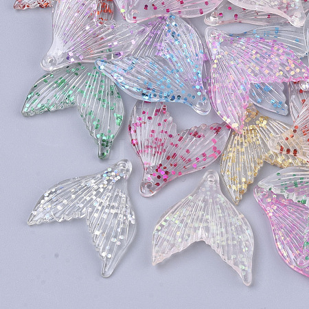 Transparent Resin Pendants X-CRES-S303-52-1
