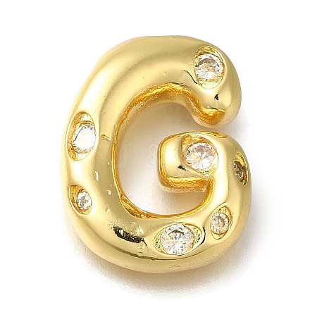 Brass with Cubic Zirconia Pendants KK-Q818-03G-G-1