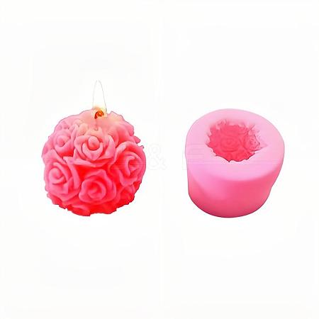 Valentine's Day 3D Rose Food Grade Silicone Cameo Molds DIY-L020-49B-1
