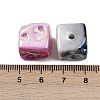 UV Plating Opaque Acrylic Beads MACR-C036-14-3