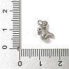 Brass Micro Pave Cubic Zirconia Charms KK-I276-42P-3