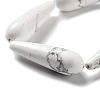 Natural Howlite Beads Strands G-P528-H10-01-4
