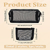 2Pcs 2 Styles Nylon Gauze Cosmetic Pouches with Zipper ABAG-LP0001--29B-2