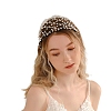 Imitation Pearl Hair Net Crown Headband PW-WGE79BF-01-4