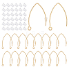50Pcs 304 Stainless Steel Earring Hooks STAS-ME0001-51G-1