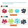 8 Style Bicone AB Color Plated Eco-Friendly Transparent Acrylic Beads TACR-YW0001-37B-2