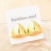 304 Stainless Steel Stud Earrings for Women EJEW-A125-70G-1