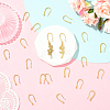 40Pcs Long-Lasting Plated Brass Ear Wire KK-SC0006-50-5