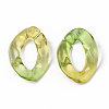 Two Tone Transparent Acrylic Linking Rings OACR-S036-001A-M-3