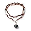 108 Mala Prayer Beads Necklace NJEW-JN03775-2