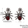 Alloy Rhinestone Stud Earrings WG15A7C-01-5