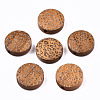 Painted Natural Wood Beads WOOD-T021-49A-09-1