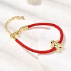 Christmas Nylon Cord Bracelets LS-BJEW-L715-02G-01-3