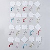 40Pcs 5 Style Acrylic Transparent Blank Pendants DIY-CJC0002-011-1