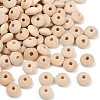 Unfinished Wood Rondelle Beads WOOD-WH0029-53A-1