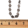 Brass Cable & Flat Sequin Chains Necklaces for Women NJEW-D302-44B-5
