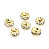 316 Surgical Stainless Steel Rhinestone Spacer Beads STAS-L285-001G-01-1-1
