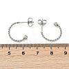 201 Stainless Steel Stud Earring EJEW-C131-06P-5