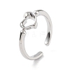 Brass Open Cuff Rings for Women LS-RJEW-A028-02P-1