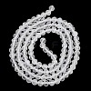 Faceted Round Natural Rainbow Moonstone Bead Strands G-F289-05-4