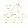 Ion Plating(IP) Africa Map 201 Stainless Steel Connector Charms STAS-T063-168G-1