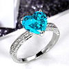 Brass Micro Pave Cubic Zirconia Finger Rings for Women FS-WGC99AF-18-1