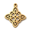 304 Stainless Steel Pendants STAS-P330-04G-1