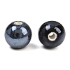 Glazed Porcelain Round Beads PORC-S489-10mm-03-3