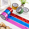 50M Laser Shining Bopp Plastic Scrapbook Decorative Adhesive Tapes AJEW-WH20002-57B-03-4