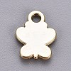 Light Gold Plated Alloy Charms X-ENAM-L029-05KCG-2