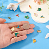 12Pcs 12 Styles 304 Stainless Steel Enamel Pendants STAS-TA0001-43-6