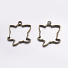 Tibetan Style Alloy Open Back Bezel Pendants LS-PALLOY-L203-12AB-1