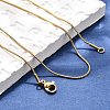 304 Stainless Steel Snake Chain Necklaces NJEW-M124-11G-4