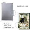 CREATCABIN 2Pcs 2 Style Rectangle with Cat Pattern Vintage Metal Iron Sign Poster DIY-CN0002-58-3