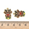 304 Stainless Steel Enamel Pendants STAS-L300-012G-01-3
