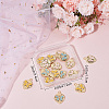 SUNNYCLUE 30Pcs 3 Colors Rack Plating Alloy Enamel Pendants FIND-SC0004-08-7