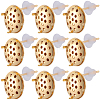 Brass Studs Earring Findings KK-BBC0019-01G-03-6